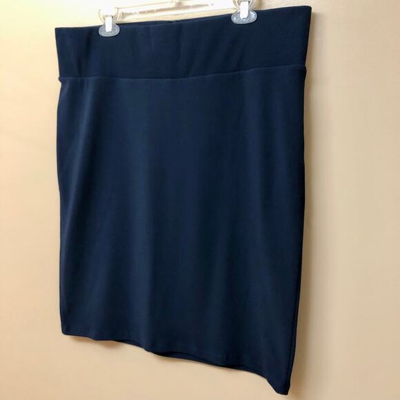 Junarose Navy Stretch Skirt 2X - Picture 4 of 12